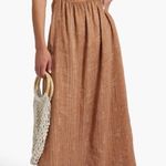 Anthropologie NWT X Faithfull The Brand La Costa Cutout Printed Linen Maxi Dress Photo 0