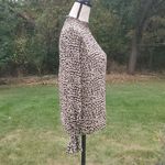 Molly Bracken NWT  Animal Print Elastic Wrist Blouse Photo 3
