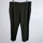 Susan Graver GRAVER  Status Stretch Slim Leg Ankle Pants XL Green Casual NWOT Photo 1