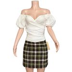 Reformation Framboise Off-Shoulder Linen Top, White, 4 (US) Photo 5