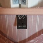 Emery Rose Maxi Dress Dusty Pink and White Stripes Size 3X Photo 3