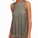 Anthropologie  RAGA Hanna Beaded Moss Green Swing Dress Size M Photo 0
