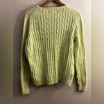 Vineyard Vines  yellow cable knit crewneck sweater long sleeve Pima Cotton blend Photo 1