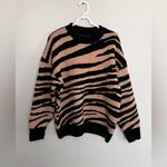ANINE BING  Cheyenne Zebra Print 100% Cashmere Sweater Pullover Size XS Photo 4