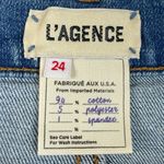 L'Agence NEW  Size 24 Audrey Mid Rise Denim Shorts Jorts Beachy Raw Hem Summer Photo 4