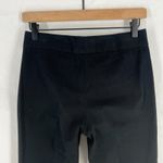 Theory Dress Pants Womens 2 Black Cotton Formal Flare Leg Mid Rise Office Wear Photo 6