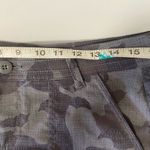 prAna  Size 10 Charcoal Camo shorts organic Olivia $89 Photo 9