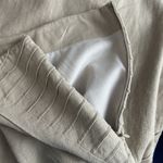 Christopher & Banks Size 10 Natural Beige Lagenlook Linen Blend Midi Skirt Lined Photo 4