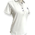 Peter Millar S White Golf Polo Shirt Olde Florida Logo Performance Stretch Top Photo 1