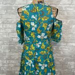 Shae By Sassafras Tropical Cold Shoulder Dress Yellow Size L Photo 2