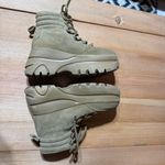 Steve Madden Vintage Chunky Husky Suede Lace-Up Boots, Sz 6 Photo 5