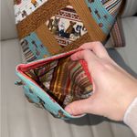 Handmade Patchwork Dog Print Purse Tote and Pouch Rare Puppy Pet Lover Shoulder Blue Photo 2