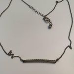 Silver and rhinestone bar necklace Photo 6
