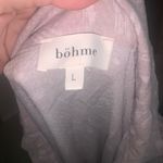Bohme  Lavender short sleeve button down Dress belt collared Photo 6