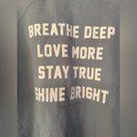 Spiritual Gangster Breathe Deep Women’s Sky Blue Cotton Sweatshirt Size Small Photo 6