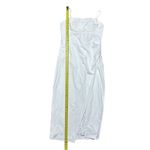 Lulus NWT  Women's Always Turning Heads White Bustier Tulip Midi Dress Size L Photo 4