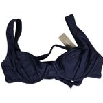 J.Crew Cross-back underwire bikini top Navy 32B BC109 Photo 0