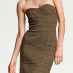 Trina Turk  Cora Tweed Strapless Mini Dress Green Photo 0