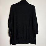 Boden Black Ribbed Turtleneck Sweater Tunic XS 100 Wool Photo 6