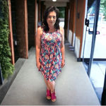 Shirley & Stone Dear Dress floral‎ rainbow Pink Size XL Photo 4