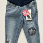 Gemma Rae Women’s Maternity Midi Short Ankle Jeans Size S Blue Photo 3