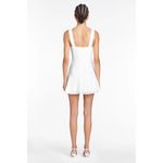 Amanda Uprichard  Annalise Dress in White Small New Womens Mini Gingham Photo 9