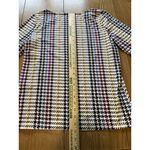 Talbots Colorful Shirt Knit 3/4 Sleeve Size Mp Classic City Modern Career Photo 4