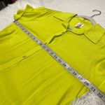 Becca Gauzy Midi Shirtdress in Neon Yellow Small Photo 3