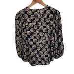 Maeve Anthropologie Women’s Blue Confetti Ball Puff Sleeve Blouse Size 2 Photo 3