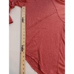 Free People Leo Henley Lg Oversized Long Sleeve Tunic Light Red Vintage... Photo 3