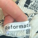 Reformation  Newsprint Mini Dress Size 4 Black And White Newspaper Comic Photo 7