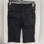 J Brand Natasha Short Fearful Wash Sky High Waist Black Stocking Women’s Size 25 Photo 2