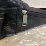 VINTAGE Leather Europac Body Bag‎ Fanny Pack 80s Black Photo 1