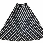 AB Studio Diagonal Striped Maxi Skirt Photo 0
