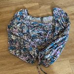 Wild Fable target cropped floral printed blouse Photo 0