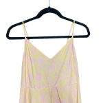 Anthropologie ‎ Lilka Saffron Romper Culottes Tie Back Floral Pink Yellow Small Photo 3