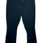 Gap Black Flare Leg Pants Size 10 Cropped High Rise Stretch Cotton Blend Photo 0