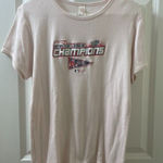 Anvil VTG Womens  Boston Red Sox 2004 World Series Champions T-Shirt Size XL PINK Photo 0