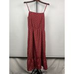 Lovers + Friends Rust Red Basil Mini Star Novelty Print Ruffle Hem Dress Size M Photo 1