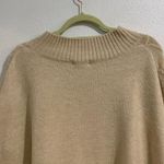 Free People Cream Harbour Stripe Cable knit Poncho Sweater Sz O/S NWT Photo 8