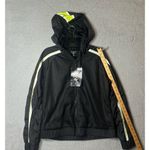 True Religion  Jacket Womens XL Black Mesh Color Block Zip Up‎ Jacket NEW Photo 5