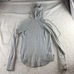 Lululemon  Light Merino Wool Hoodie Heathered Core Light Grey Women’s size 4 Photo 6