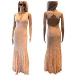 Antoinette Rose exposed back lace gown Orange Size undefined Photo 1