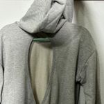 Free People NEW  Such A Flirt Romper Grey Athleisure Elevated Basic Open Back XS Photo 7