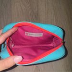 Macbeth Collections “Shopping Is My Therapy” Blue & Pink Makeup Pouch/Travel Bag Photo 2