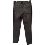 Madewell Curvy Mid Rise Stovepipe Jeans Black Size 28 Tall Slim Stretchy Denim Photo 1