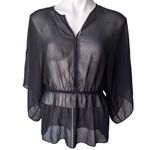 Tory Burch  Margarete Sheer Top, Sz 2 Photo 6
