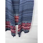 CHAPS Southwestern Open Front Sleeveless Cardigan Women Large Blue Aztec Indie Photo 7