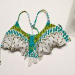 Nanette Lepore multicolored flutter bikini top. NWOT Photo 6