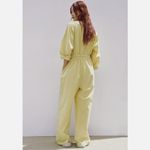 ZARA Voluminous COTTON POPLIN WIDE LEG JUMPSUIT IN Pistachio Bloggers Fave M Photo 3